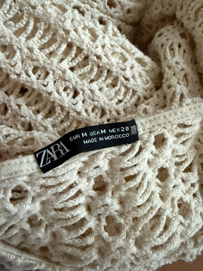 Haut transparent Zara crochet bohème - photo numéro 5