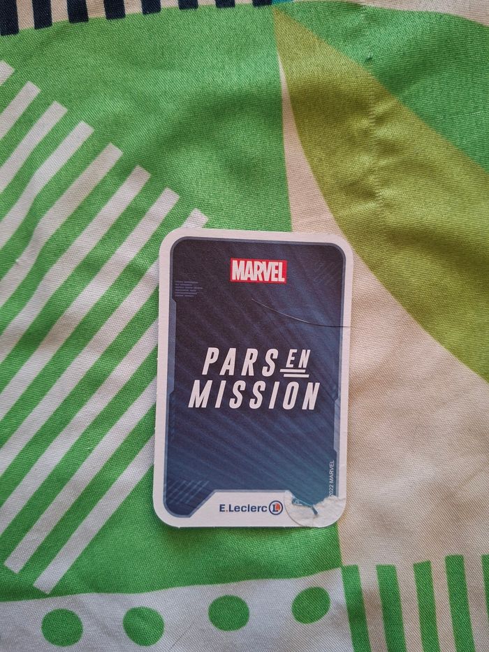 Carte Marvel pars en mission 003 - photo numéro 2