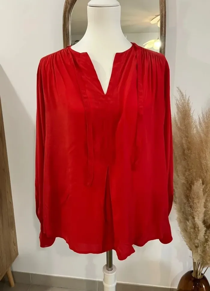 Blouse fluide rouge Bimba Y Lola - photo numéro 2