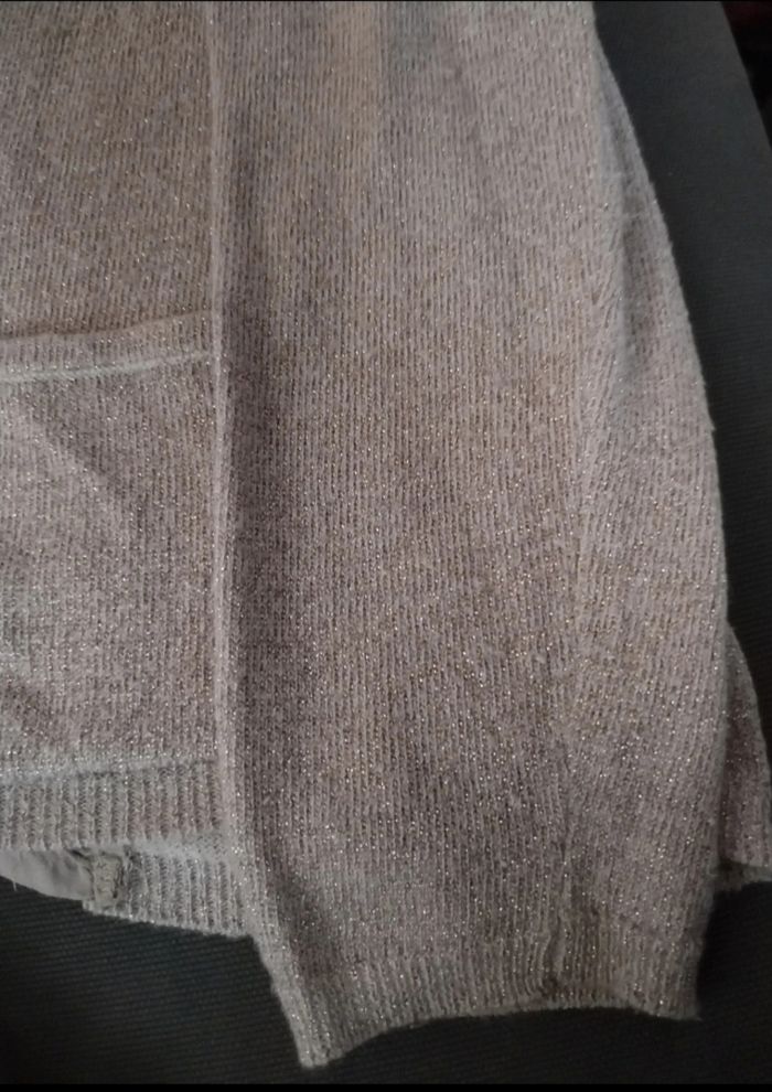 Gilet élégant dorée pailleté "Tape à l'œil" comme neuf - photo numéro 3