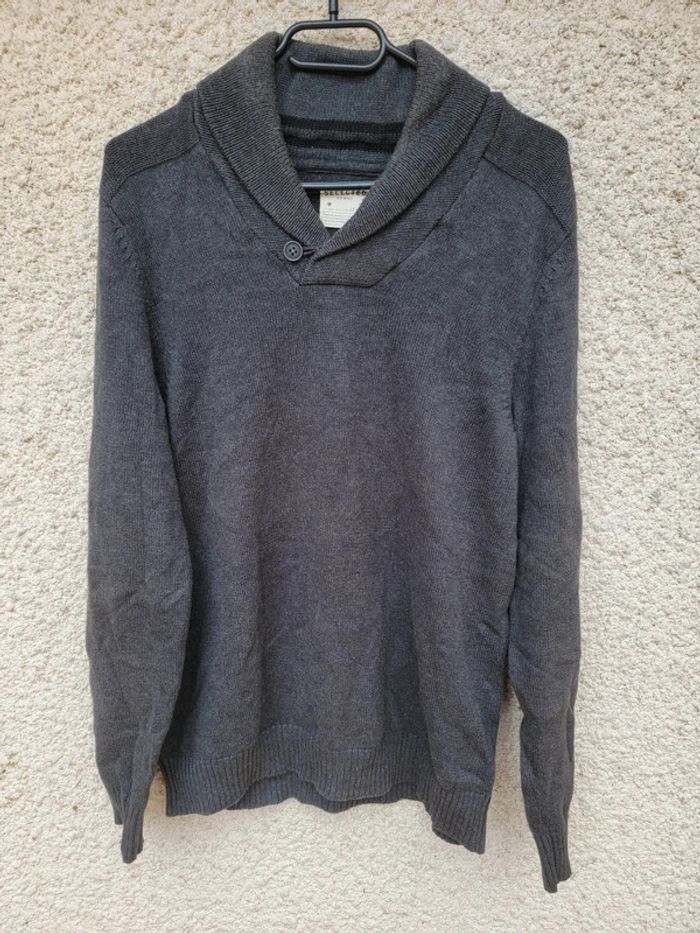 Pull sweat col roulé vintage old money laine