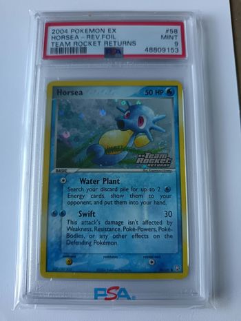 Horsea Reverse foil Stamp PSA9