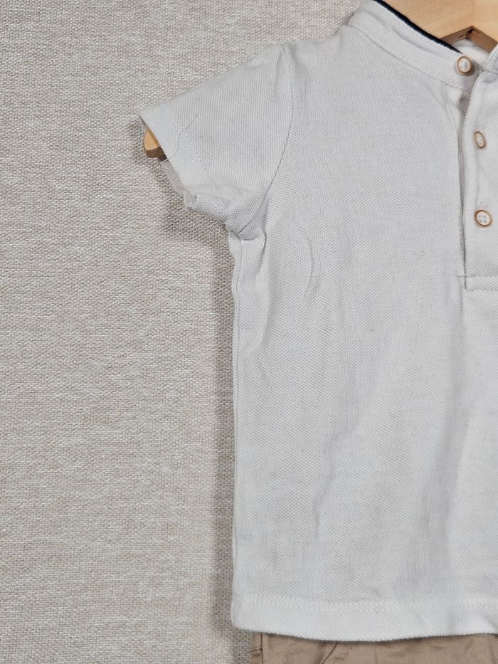 Ensemble 2 pièce polo + short kiabi 9 mois 71 cm - photo numéro 2