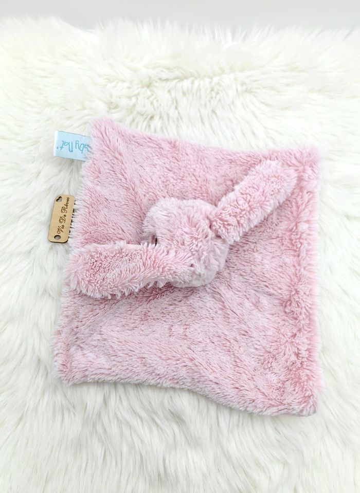 Doudou lapin Guimauve Rose Baby Nat' BN0219 - photo numéro 4