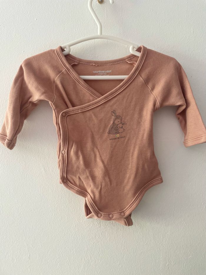 Lot 3 bodies manches longues 3mois - photo numéro 3