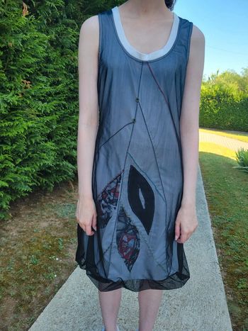 Robe à bretelles noire taille 38