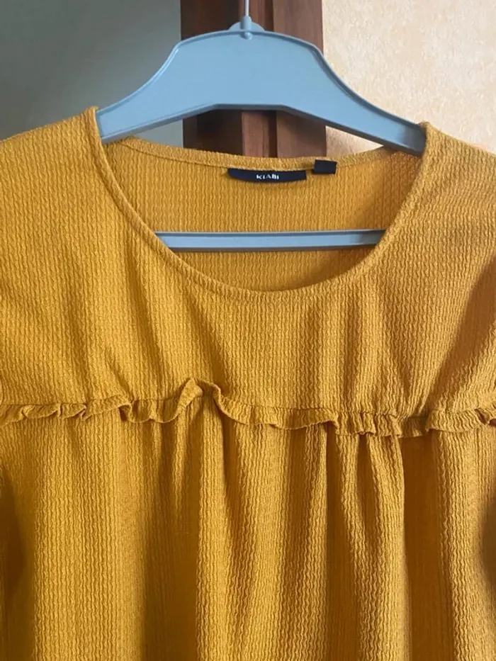 💛 Blouse femme jaune moutarde – Kiabi – Taille 38 – Très bon état 🌼 - photo numéro 4