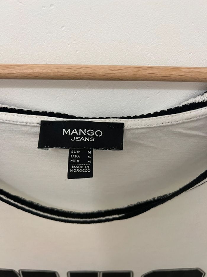 T-shirt Mango noir/blanc - photo numéro 2