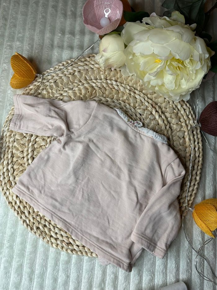 Ensemble 2 pièces Sergent Major 1 mois rose et blanc - photo numéro 6