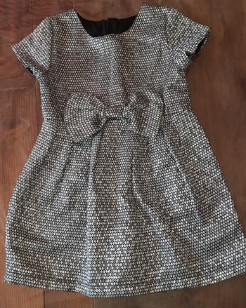 Robe de fête argentée 24 mois