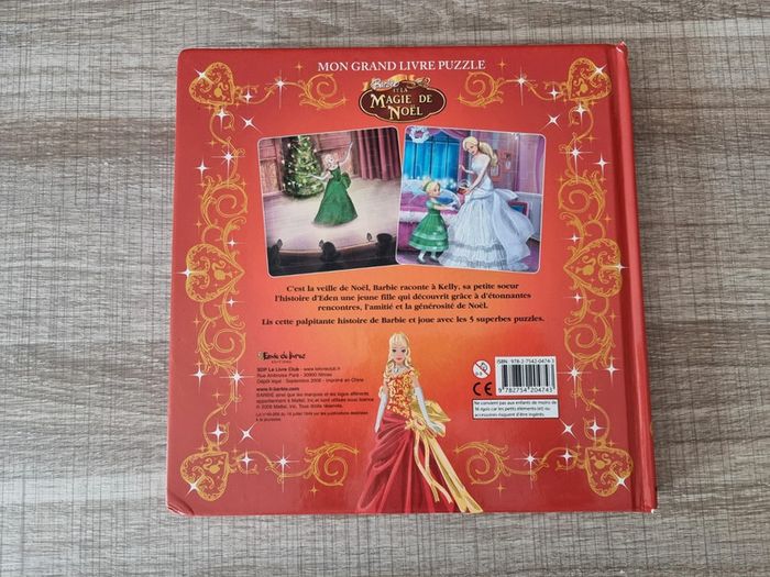 Livre puzzle Barbie et la magie de Noël - photo numéro 2