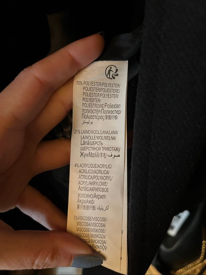 Manteau officier long bleu marine 21% laine T38 Kiabi neuf ⚓️ - photo numéro 9