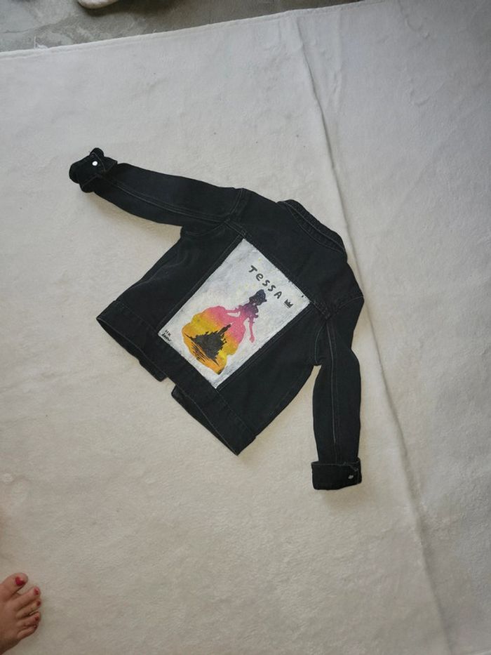Veste jeans noir Tessa princesse