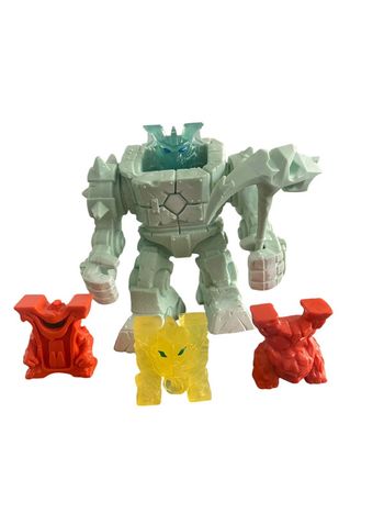 Figurine Schleich Eldrador Cyborg de glace + 4 Mini Eldrador