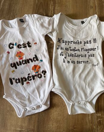 Lot de bodies à messages