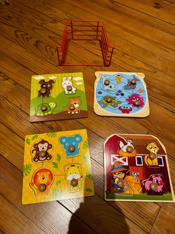 Lot puzzles en bois - photo numéro 2