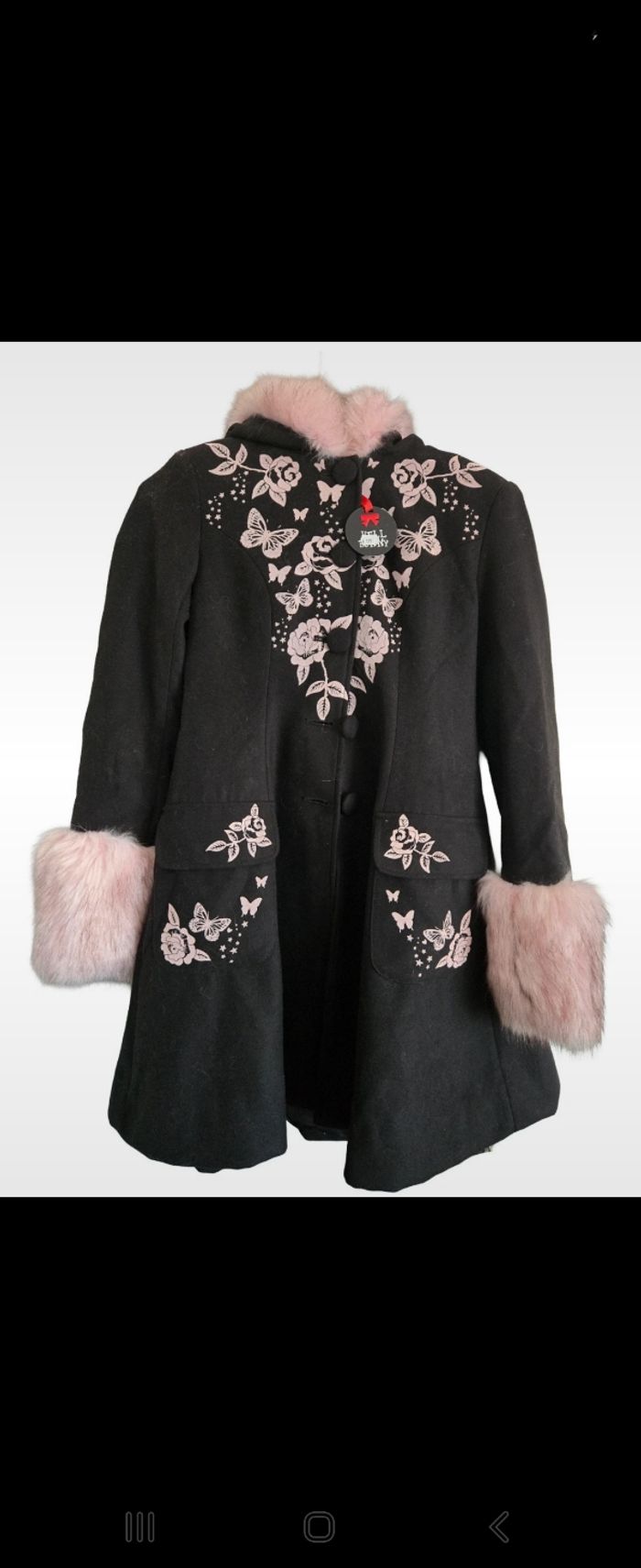 Manteau femme noir hello bonny T.M