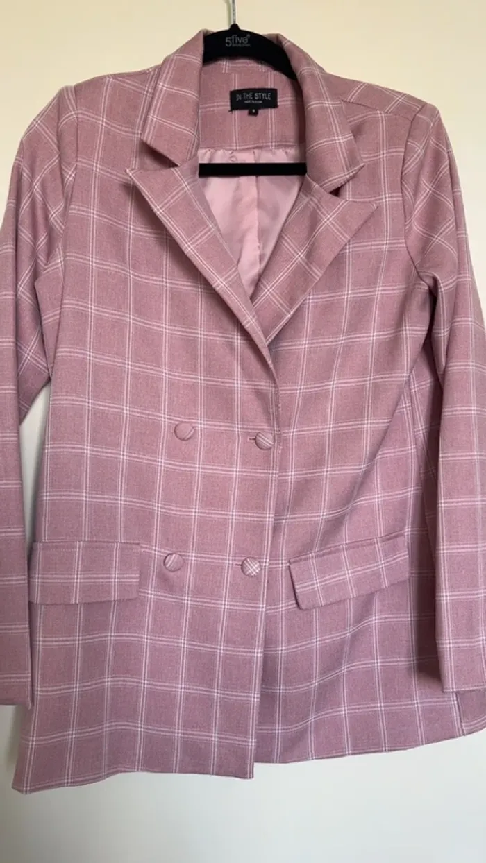 Blazer à carreaux T36 🩷 - photo numéro 3