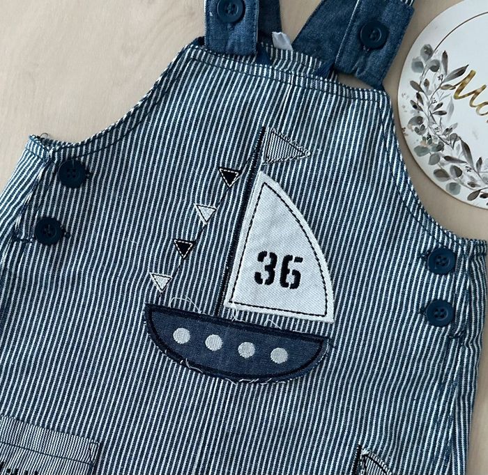 Salopette short garçon 12 mois - photo numéro 3