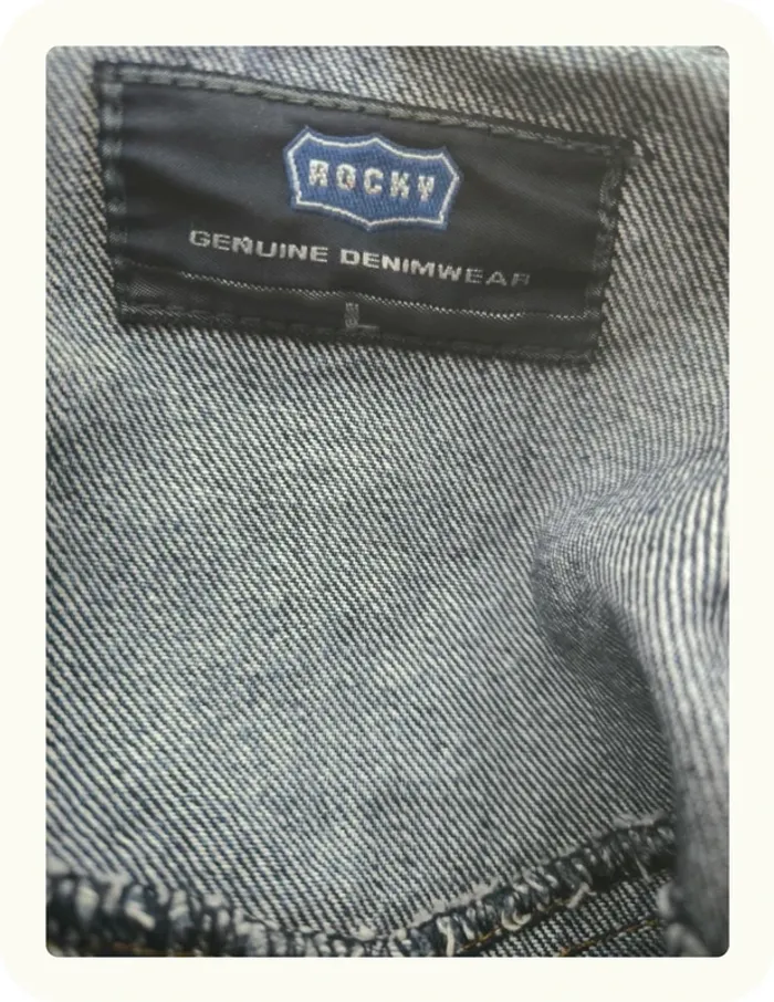 Veste en jean homme vintage Rocky Taille L 40 - photo numéro 6