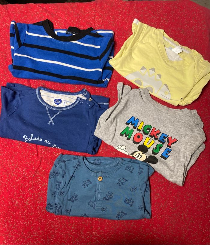 T-shirt manches longues 12 mois