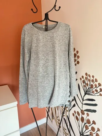 Pull gris Pimkie