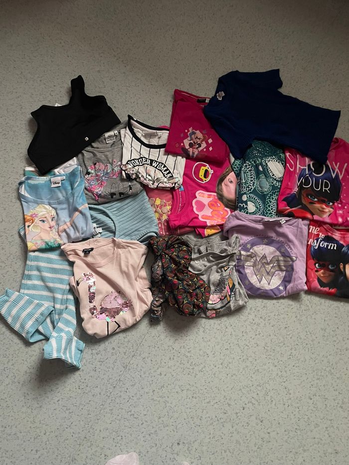 lot t-shirt fille 8 ans
