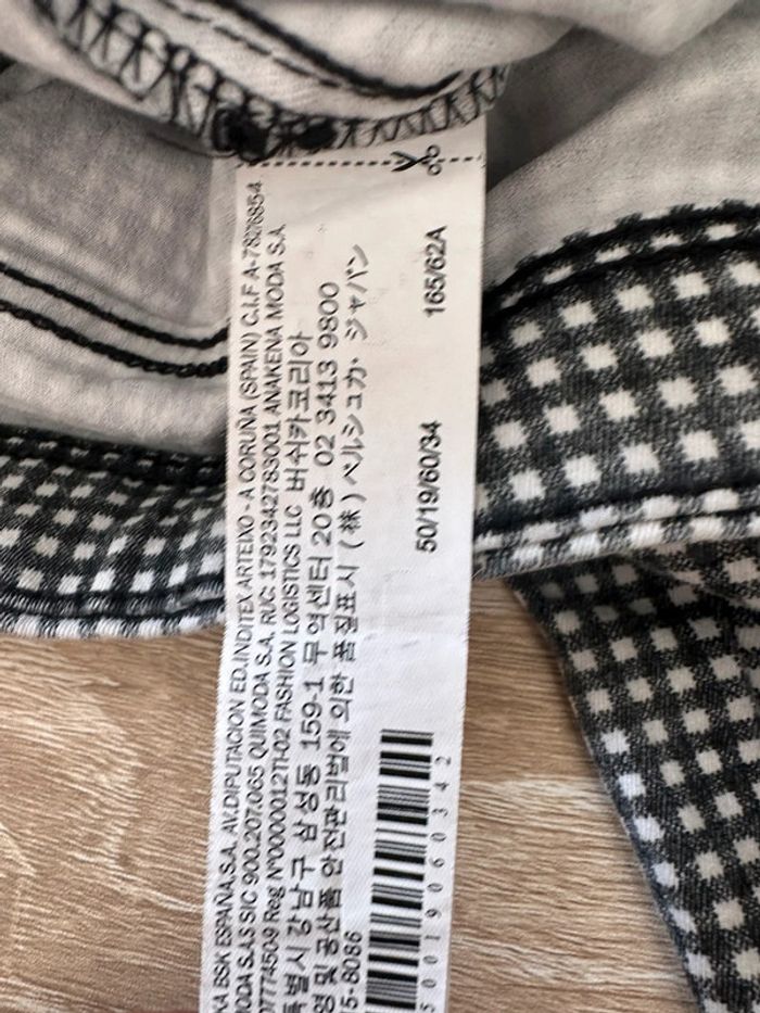 Pantalon imprimé vichy noir et blanc Bershka - photo numéro 6