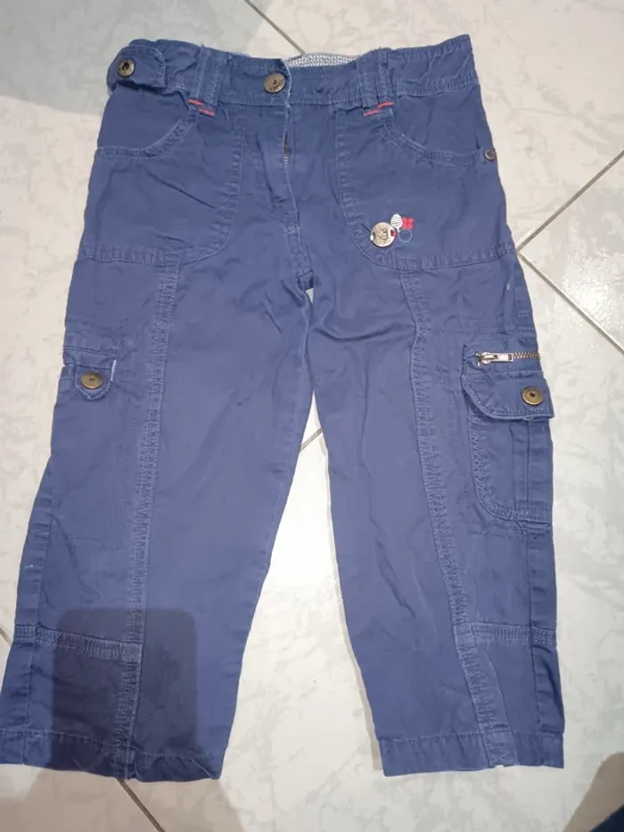 Pantalon bleu Sergent major taille 7 ans
