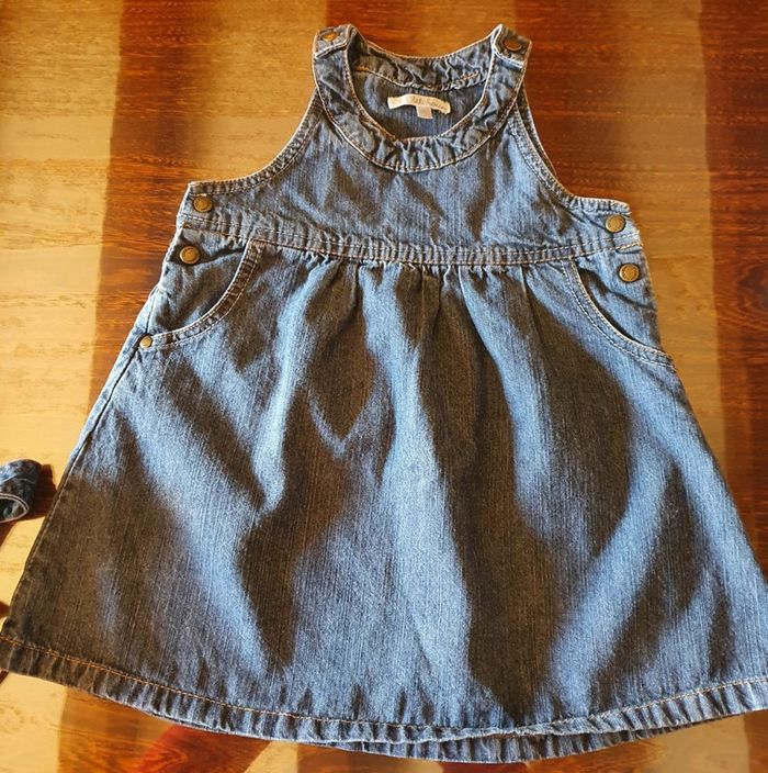 Robe jean à bretelles