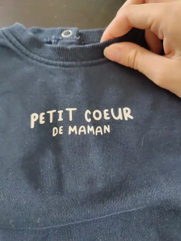 Pull petit coeur de maman 18mois - photo numéro 3