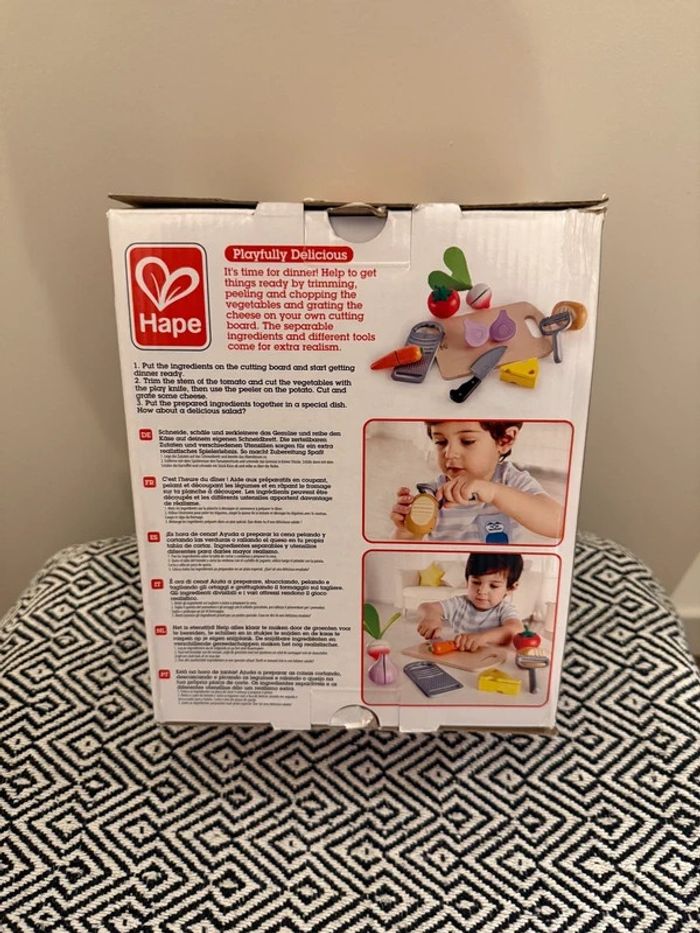 Hape - Les ustensiles de cuisine indispensables aliments bois à découper  e3154 - photo numéro 2
