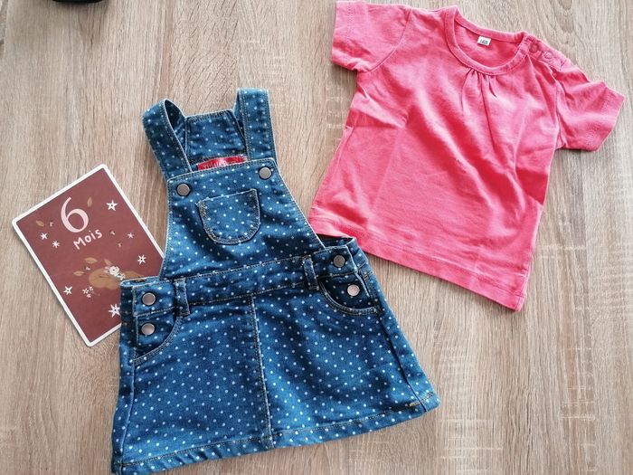 Robe en jeans+ tee-shirt - photo numéro 3