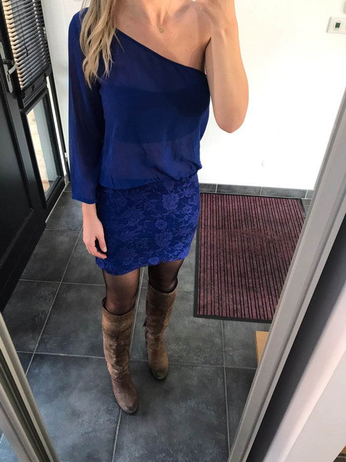 Robe bleue Zara - photo numéro 3