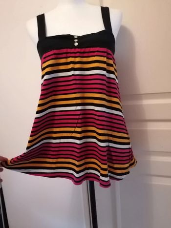 Top débardeur multicolore