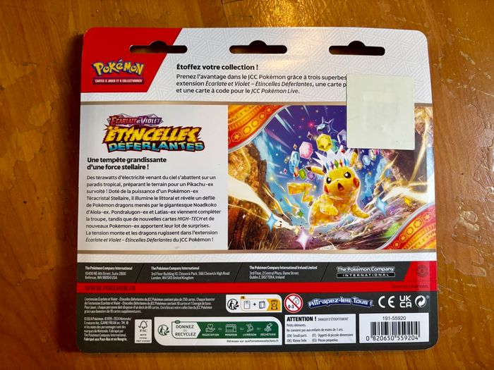 Tripack Pokémon étincelles déferlantes - photo numéro 2