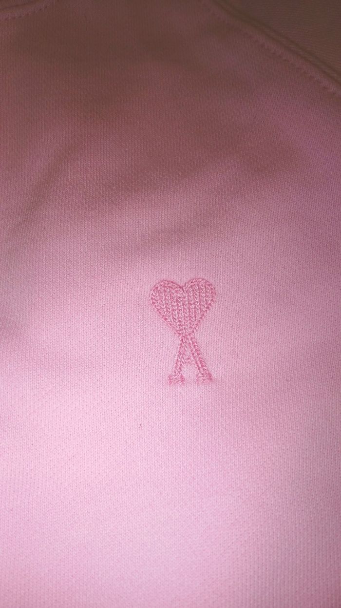Pull AMI – Neuf avec étiquettes – Taille S – Rose pâle - photo numéro 4