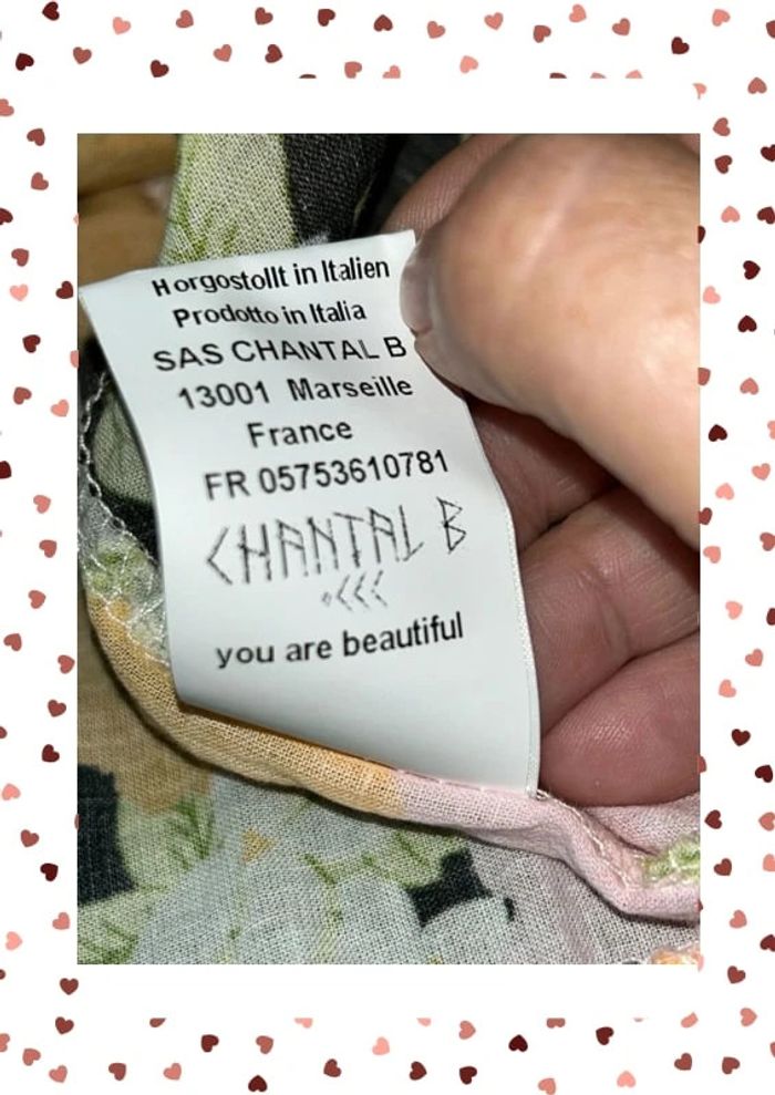 Longue robe fleurie Chantal B neuve avec étiquette - photo numéro 6