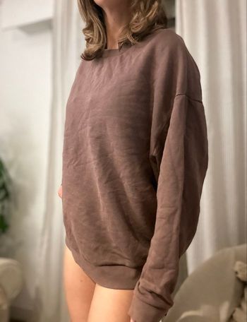 Pull couleur marron /violet ados design taille M