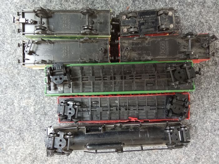 Lot de 7 wagons de marchandises pour train électrique fobbi - photo numéro 6