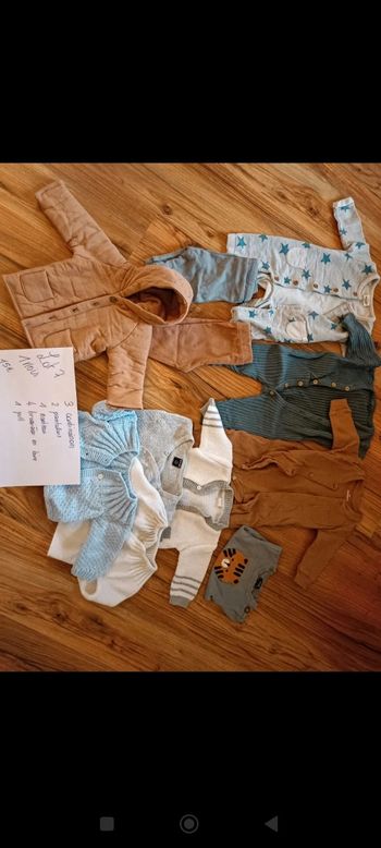 Lot de vêtements 1 mois