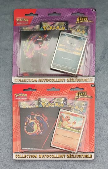 Tri pack x 2 pokémon mega évolution héro transcendant salamèche et fantominus