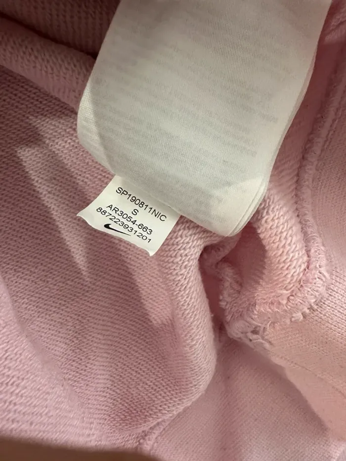 Sweat-shirt long rose Nike taille S - photo numéro 4
