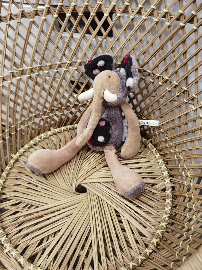 Doudou éléphant Les Zazous Moulin Roty - photo numéro 2