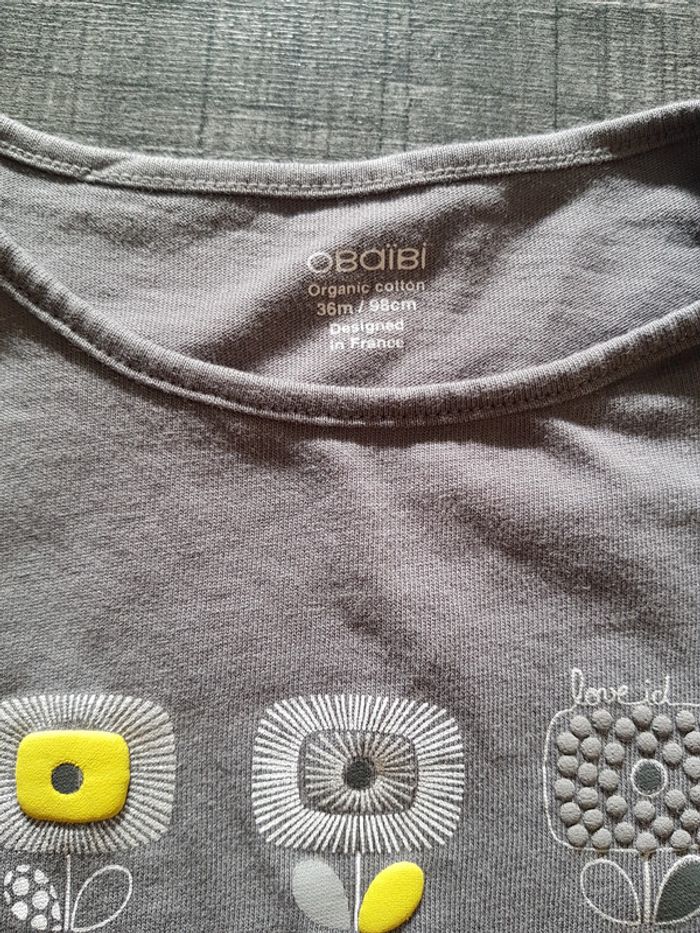 T shirt manche longue obaibi - photo numéro 2
