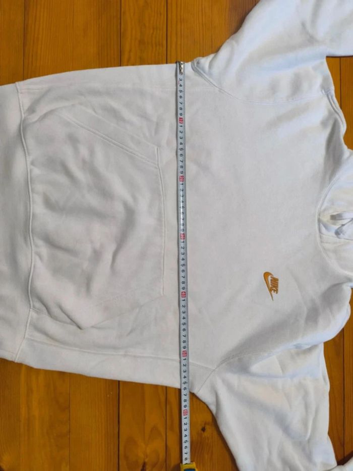 Sweat à capuche Nike - Blanc - Logo Brodé - Taille S - photo numéro 7