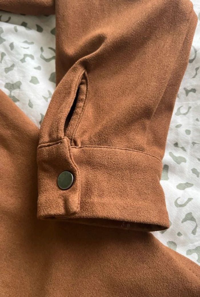 Sur Chemise Bershka Camel - photo numéro 4