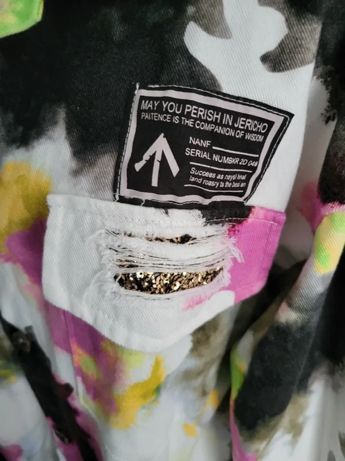 Veste jeans coloré - photo numéro 3
