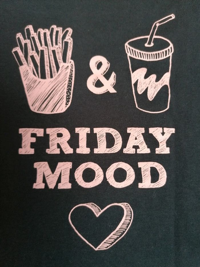 T-shirt Lefties bleu marine et texte rose - photo numéro 2