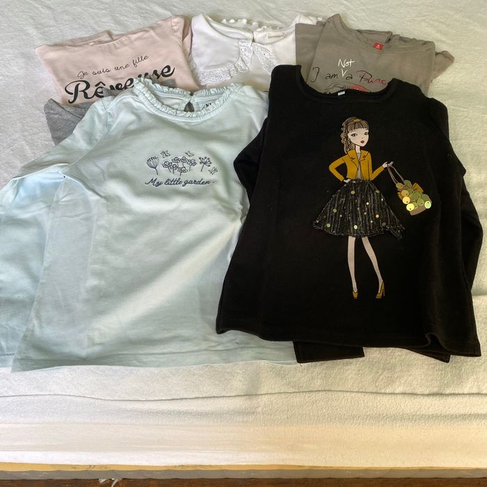 Lot ti shirt sous pull manches longues - photo numéro 2